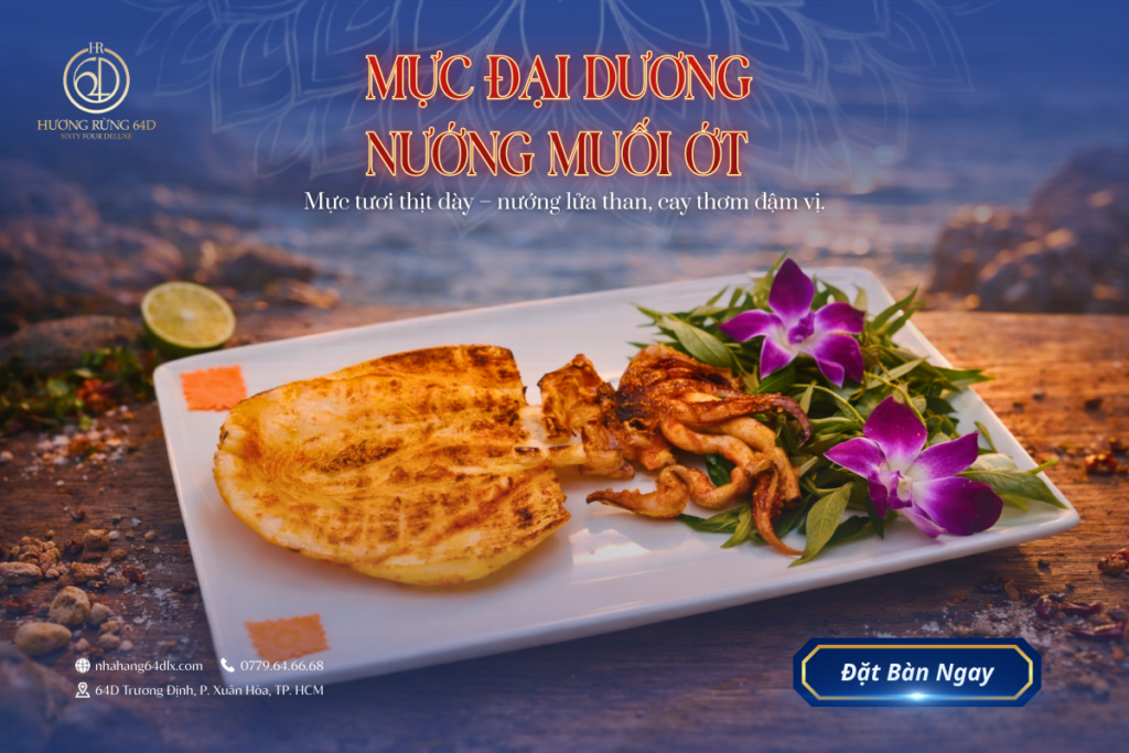 Mực Đại Dương Nướng Muối Ớt: Đậm Đà Hương Vị Biển Tại Hương Rừng 64D